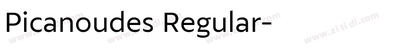 Picanoudes Regular字体转换